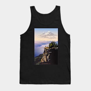 Beautiful British Columbia retro travel poster Tank Top